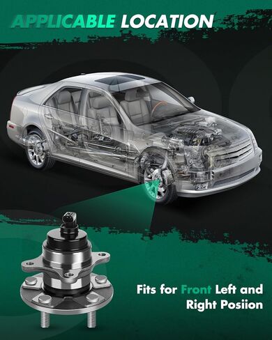 SCITOO Wheel Bearing Hub Fit 2001-2006 For Lexus LS430 5 Lugs 513163 New Front Hub Assembly Set W/ABS 2 Pack in Saudi Arabia
