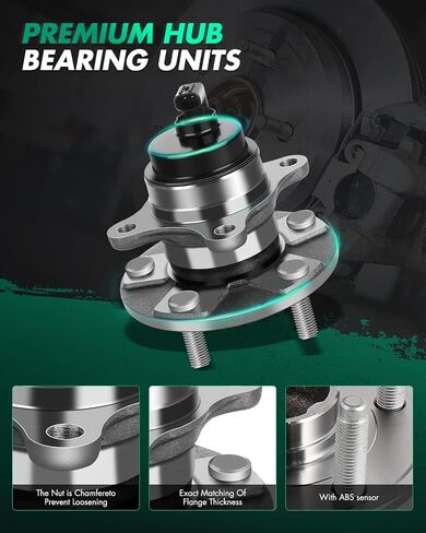 SCITOO Wheel Bearing Hub Fit 2001-2006 For Lexus LS430 5 Lugs 513163 New Front Hub Assembly Set W/ABS 2 Pack in Saudi Arabia