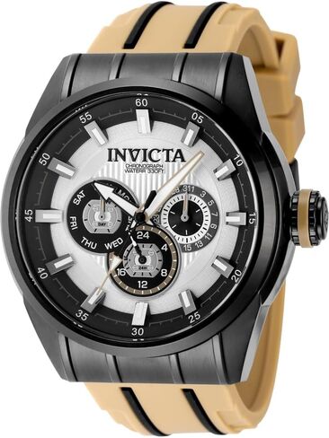 Invicta Speedway Men 48mm Stainless Steel Black Black+Silver dial VH63 Quartz in Saudi Arabia