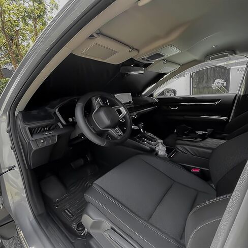 Windshield Sun Shade Fit for Honda Accord Sedan 2008 2009 2010 2011 2012, Sun Visor Front Window Sunshade Protector Blocks UV Rays Heat Sun Cover Shield Car Accessories in Saudi Arabia