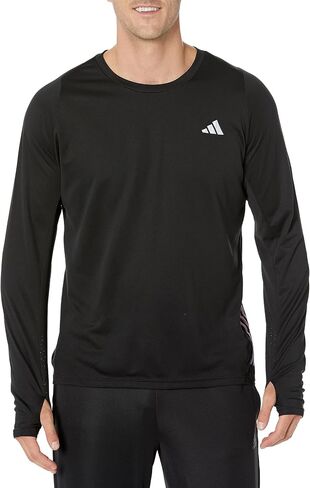 adidas Men's Run Icon 3-Stripes Long Sleeve T-Shirt in Saudi Arabia