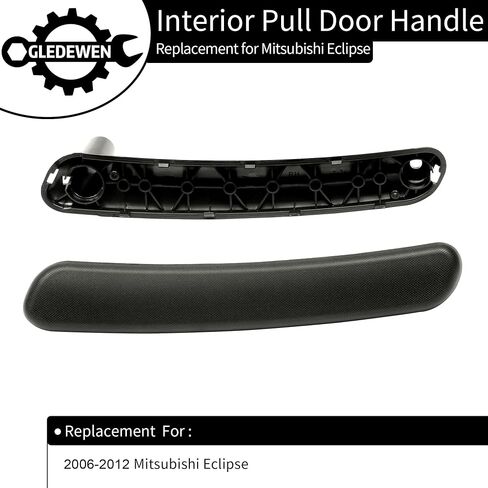 Gledewen Interior Pull Door Handle, Compatible with 2006-2012 Mitsubishi Eclipse, Inside Left Driver Side | Replace# 7221A069HA MN177391HA | Includes The Cover and Panel Inner Handle in Saudi Arabia