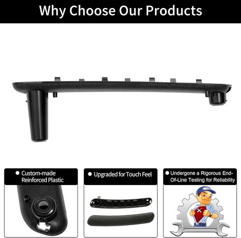 Gledewen Interior Pull Door Handle, Compatible with 2006-2012 Mitsubishi Eclipse, Inside Left Driver Side | Replace# 7221A069HA MN177391HA | Includes The Cover and Panel Inner Handle in Saudi Arabia