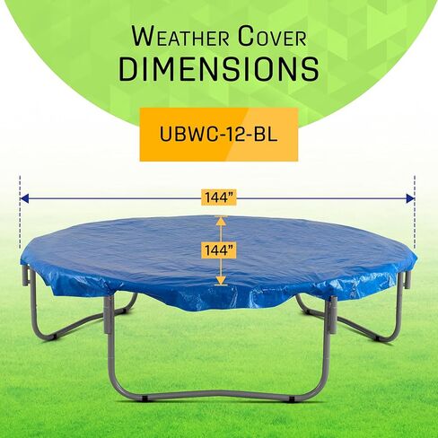 Upper Bounce Machrus Trampoline Cover 13FT for Weather Protection- Round Trampoline Tent Cover for Winter- Easy to Install Trampoline Sun Shade Cover- UV Resistant, Snow, Rain & Dust Proof in Kuwait