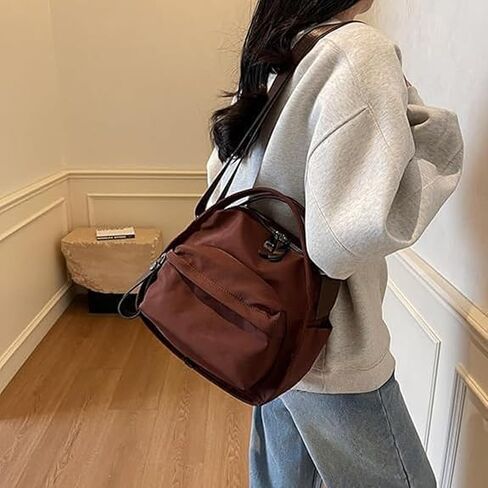 Veluna Shoulder Bag, Veluna Crossbody Shoulder Bag, Lightweight Large Capacity Nylon Zipper Handbag in Saudi Arabia