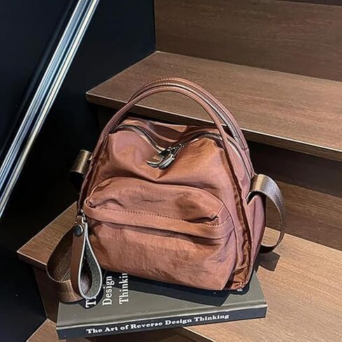 Veluna Shoulder Bag, Veluna Crossbody Shoulder Bag, Lightweight Large Capacity Nylon Zipper Handbag in Saudi Arabia