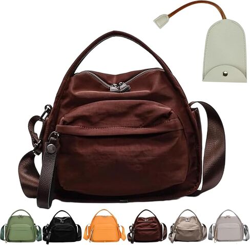 Veluna Shoulder Bag, Veluna Crossbody Shoulder Bag, Lightweight Large Capacity Nylon Zipper Handbag in Saudi Arabia