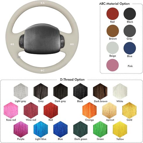 MEWANT Steering Wheel Cover for Ford F150 F250 F350 for Expedition Excursion 1997-2003 in Saudi Arabia