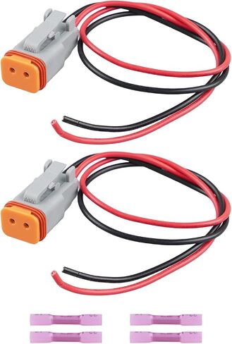 Fender Marker Lights Connector Fit for Volvo VNL 2018-2024, Replace 82750741 82750743, Harness Wire Pigtail Kit 2PCS in Saudi Arabia