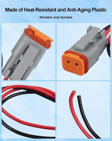 Fender Marker Lights Connector Fit for Volvo VNL 2018-2024, Replace 82750741 82750743, Harness Wire Pigtail Kit 2PCS in Saudi Arabia