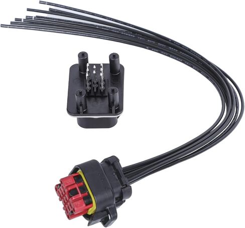 ECU Connector Plug Kit, Female ECU Connector Wiring Harness + ECU Male Connector Socket for Automotive RV Truck Computer (23 Pin - Straight) in Saudi Arabia