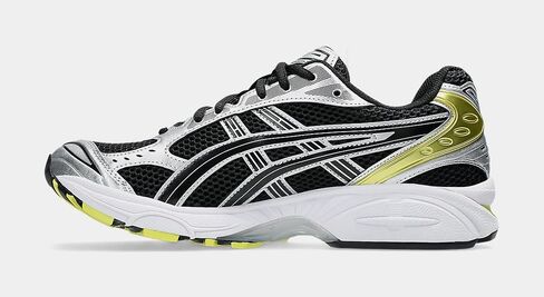 ASICS Unisex Gel-Kayano 14 Sportstyle Shoes, 9.5, Black/Lemon Spark in Saudi Arabia