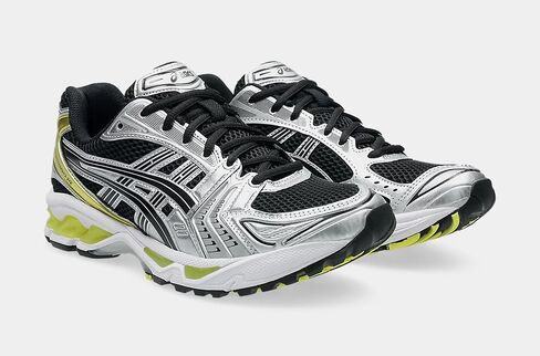 ASICS Unisex Gel-Kayano 14 Sportstyle Shoes, 9.5, Black/Lemon Spark in Saudi Arabia