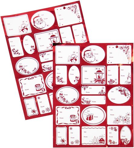 JAM PAPER Christmas to from Gift Tag Stickers - Green - 40/Pack in Saudi Arabia