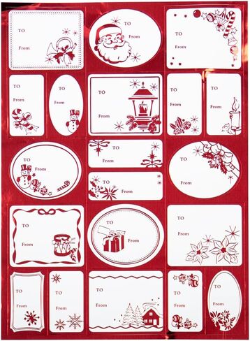 JAM PAPER Christmas to from Gift Tag Stickers - Green - 40/Pack in Saudi Arabia