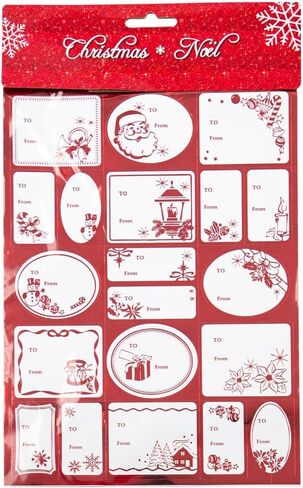 JAM PAPER Christmas to from Gift Tag Stickers - Green - 40/Pack in Saudi Arabia