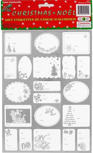 JAM PAPER Christmas to from Gift Tag Stickers - Green - 40/Pack in Saudi Arabia