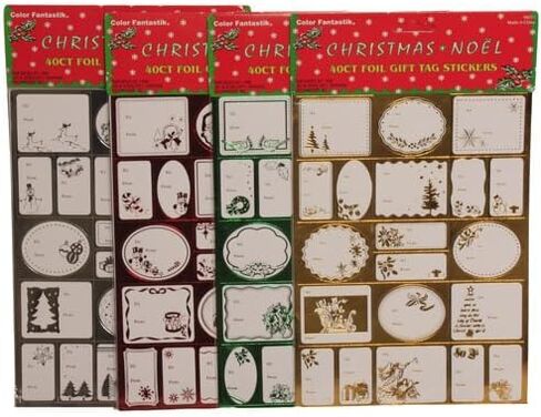 JAM PAPER Christmas to from Gift Tag Stickers - Green - 40/Pack in Saudi Arabia