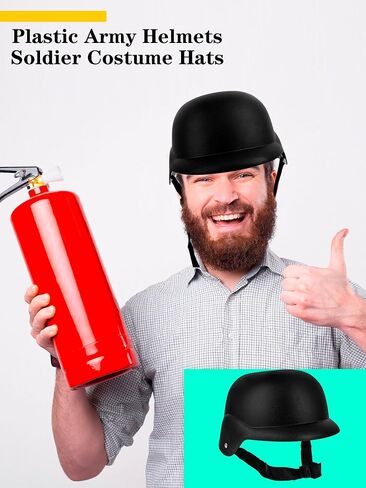2 Pieces Military Helmet Mens Plastic Army Helmets Soldier Costume Hats for Adults Kids Halloween Costume Army Party Supplies in Saudi Arabia
