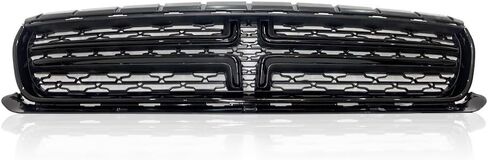 Suitable for Black Upper Front Grille for 2015-2023 Dodge Charger SXT SE GT R/T - Compatible with 2015-2018 Models in Saudi Arabia