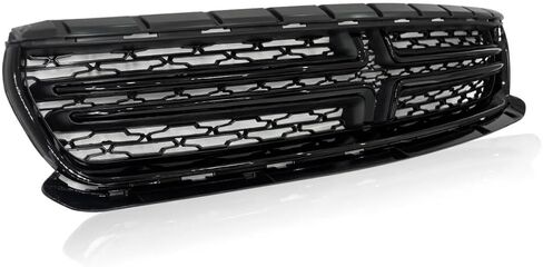 Suitable for Black Upper Front Grille for 2015-2023 Dodge Charger SXT SE GT R/T - Compatible with 2015-2018 Models in Saudi Arabia