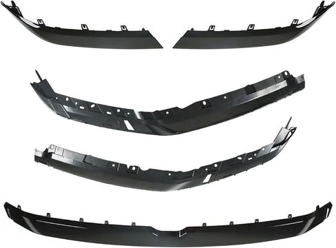 Silscvtt Front Glossy Black Upper Grille Trim Molding with Brackets Replacement for 2019-2022 Ram 1500 in Saudi Arabia