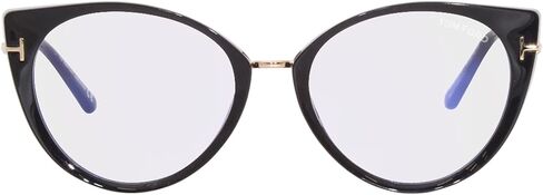 Tom Ford TF5815B Blue Block Eyeglasses 001 Black/Gold 54mm FT5815 in Saudi Arabia