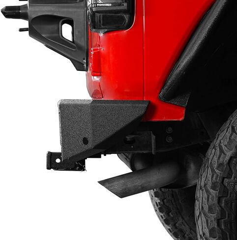 Hooke Road Guardian JL Rear Bumper for 2018-2025 Jeep Wrangler JL & Unlimited 2/4 Doors, Offroad Rock Crawler Back Bumper w/Hitch Receiver & D-ring in Saudi Arabia