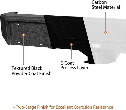 Hooke Road Guardian JL Rear Bumper for 2018-2025 Jeep Wrangler JL & Unlimited 2/4 Doors, Offroad Rock Crawler Back Bumper w/Hitch Receiver & D-ring in Saudi Arabia