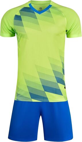 Men's Soccer Jersey Sportswear Outfit Team Training Uniform T-Shirt and Shorts Kit in Saudi Arabia