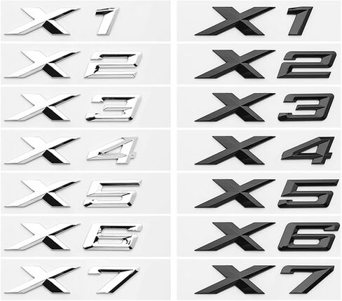 3D Xdrive 20d 30d 35d 40d 50d 20i 25i 30i سيارة قطعة من نسيج شعار الجذع شارة ملصق X1 X3 X4 X5 X6 X7 شعار الملحقات (الفضة، XDrive 40i) in Saudi Arabia