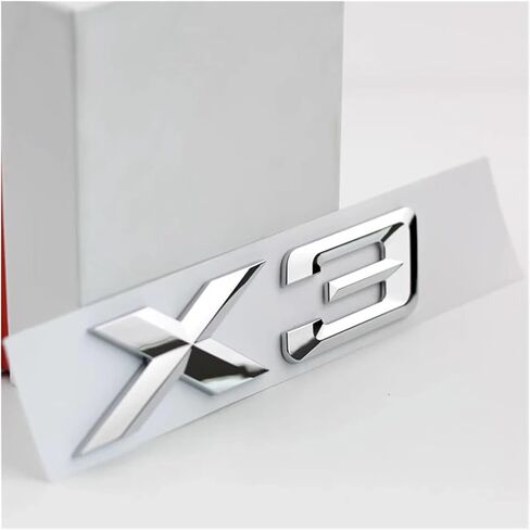 3D Xdrive 20d 30d 35d 40d 50d 20i 25i 30i سيارة قطعة من نسيج شعار الجذع شارة ملصق X1 X3 X4 X5 X6 X7 شعار الملحقات (الفضة، XDrive 40i) in Saudi Arabia