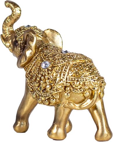 Decorative Golden Pair of Elephants Elephant Statues, Home Decoration Statues in Saudi Arabia