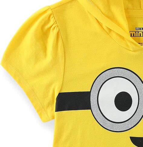 قميص بقلنسوة للفتيات من Minions Bob مع مجموعة من التول والسراويل الضيقة للأطفال الصغار والكبار in Kuwait