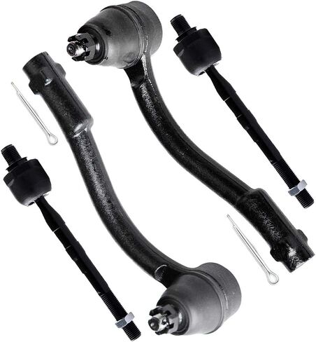 SCITOO 4pcs Front Suspension Kit Inner Tie Rod End Outer Tie Rod End Fit 2006-2011 For Hyundai Accent in Saudi Arabia