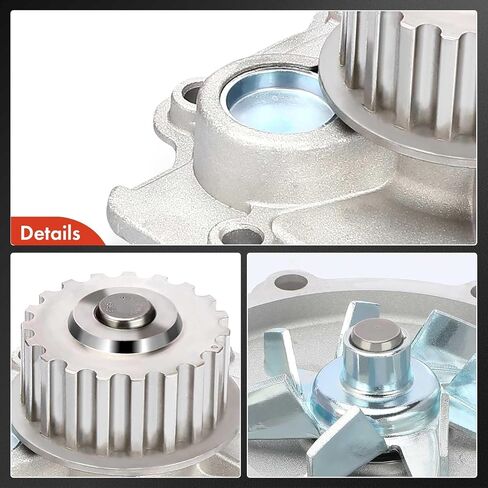 A-Premium Engine Water Pump with Gasket Compatible with Volvo XC60 2015-2016, XC90, S60/S60 Cross Country, XC70, S80, C70, V60/V60 Cross Country, C30, S40, V50, 850, 960, S70 in Saudi Arabia