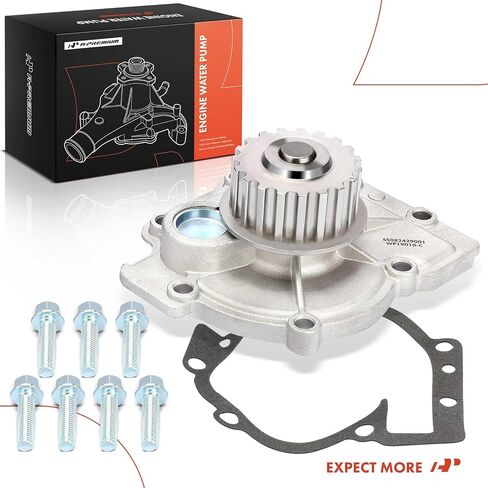 A-Premium Engine Water Pump with Gasket Compatible with Volvo XC60 2015-2016, XC90, S60/S60 Cross Country, XC70, S80, C70, V60/V60 Cross Country, C30, S40, V50, 850, 960, S70 in Saudi Arabia