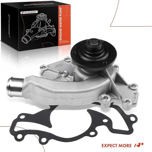 A-Premium Engine Water Pump W/Gasket - OHV 8Cyl 3.9L 4.0L 4.2L 4.6L - Compatible with Land Rover - Range Rover 1995-2002, Defender 90 1997, Discovery in Saudi Arabia