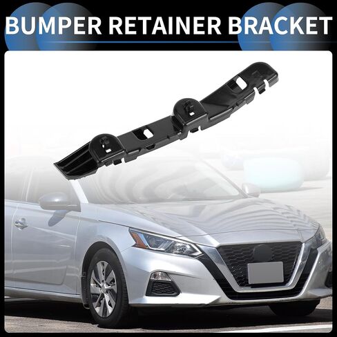 Bumper Support Bracket, Left Side Front Bumper Retainer Bracket Hold Mount No.62221JA01A for Nissan Altima 2007-2012 ABS Plastic Black, 1 Pc in Saudi Arabia