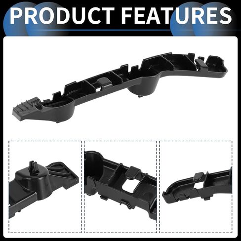 Bumper Support Bracket, Left Side Front Bumper Retainer Bracket Hold Mount No.62221JA01A for Nissan Altima 2007-2012 ABS Plastic Black, 1 Pc in Saudi Arabia