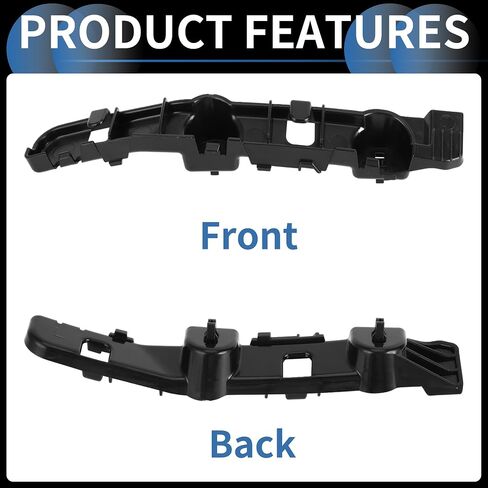 Bumper Support Bracket, Left Side Front Bumper Retainer Bracket Hold Mount No.62221JA01A for Nissan Altima 2007-2012 ABS Plastic Black, 1 Pc in Saudi Arabia