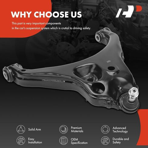 A-Premium Front Right Lower Control Arm, with Ball Joint & Bushing, Compatible with Chevrolet Colorado 2015-2020 & GMC Canyon 2015-2020 in Saudi Arabia