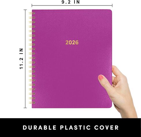 PAPERAGE 2025 Weekly & Monthly Hardcover Planner (Dark Green), 12 Month (January 2025 - December 2025), 5.7 in x 8 in, Weekly & Monthly Spreads, Includes Additional Note Pages, Back Pocket & Trackers in Kuwait