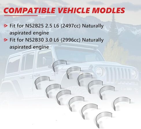12x Connecting Con Rod Bearings Set for 328i 530i X3 E90 E60 E83 E70 N51 N52 in Saudi Arabia