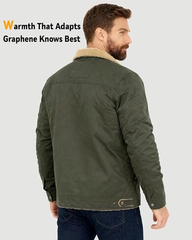 Wulcea Graphene Heated Jacket for Men 12V Fast Charge 18400mAh Large Capacity in Kuwait