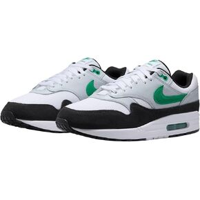 Nike Air Max 1 Men's Shoes (FN6952-100, White/Pure Platinum/Black/Stadium Green) Size 12 in Saudi Arabia