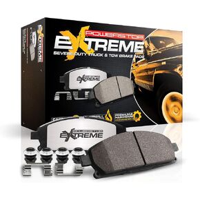 Power Stop Z36-1843 Front Z36 Truck & Tow Carbon Fiber-Ceramic Brake Pads with Hardware For Jeep Cherokee 2016-2022 [Model Specific] in Kuwait