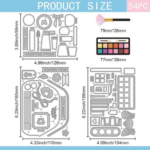GLOBLELAND Box Gift Card Holder Cutting Dies for Card Making Gift Label Metal Die Cuts Cutting Dies Templates for Christmas Scrapbooking Journal Embossing Paper Craft Decor in Saudi Arabia