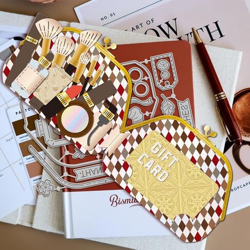 GLOBLELAND Box Gift Card Holder Cutting Dies for Card Making Gift Label Metal Die Cuts Cutting Dies Templates for Christmas Scrapbooking Journal Embossing Paper Craft Decor in Saudi Arabia