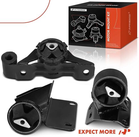A-Premium 3PCS Engine Motor Mount and Transmission Mount Kit Compatible with Jeep ZJ Series Grand Cherokee 1993 1995 1996 4.0L, Automatic Transmission Only, Replace# 52018280, 52018092 in Saudi Arabia